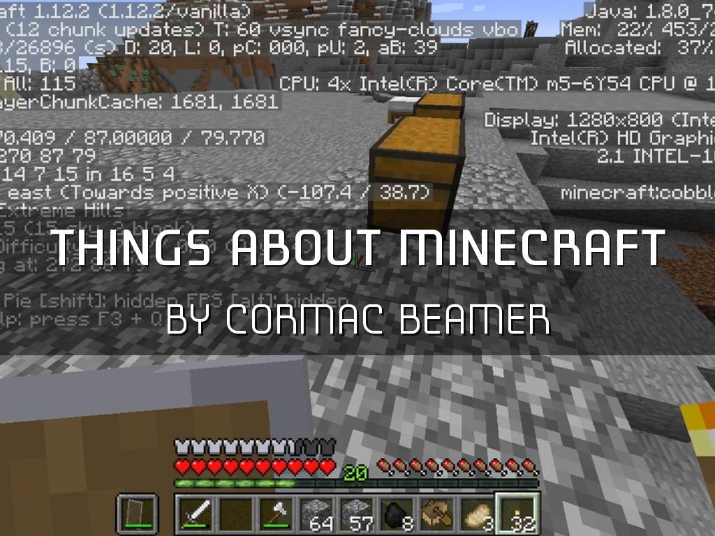 things about Minecraft