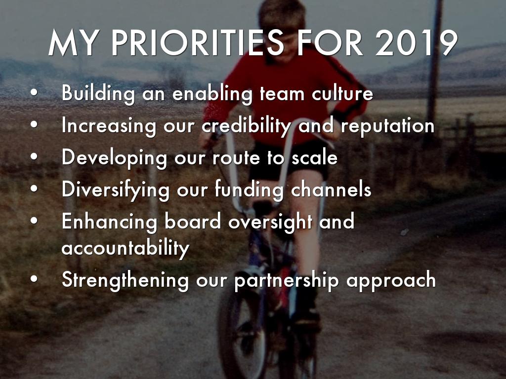 my priorities for 2019