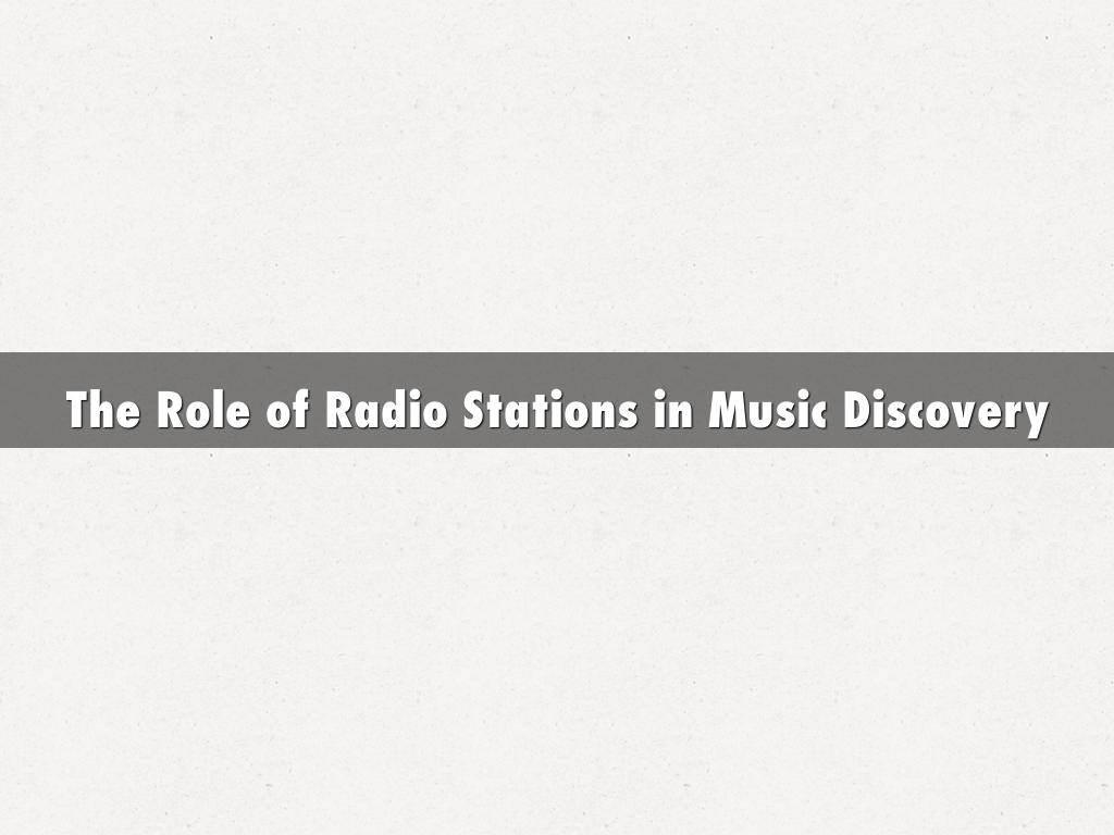 The Role of Radio Stations in Music Discovery