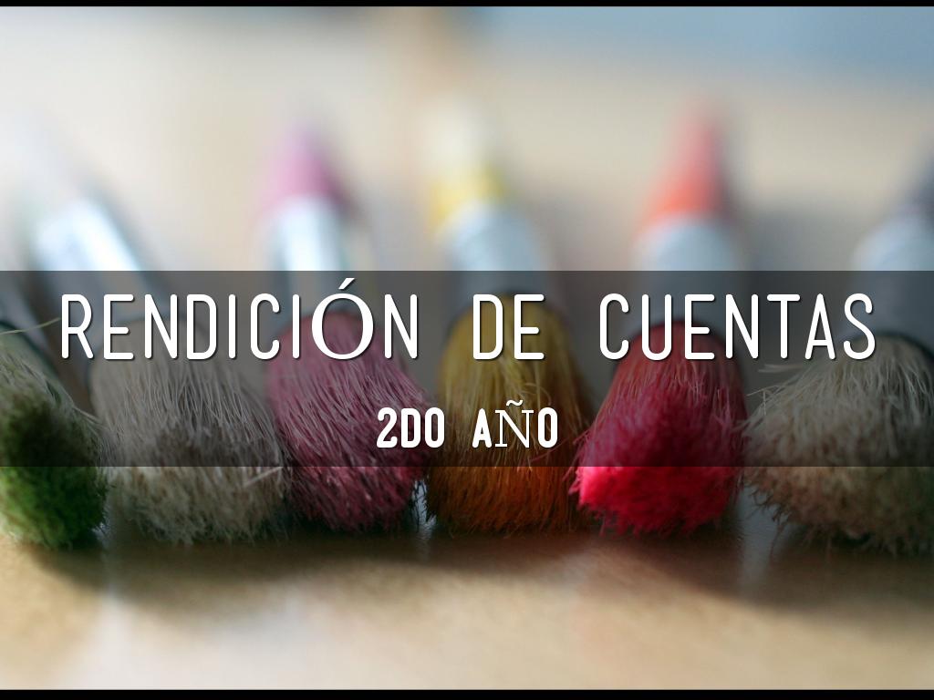 Rendición De Cuentas 2do Año