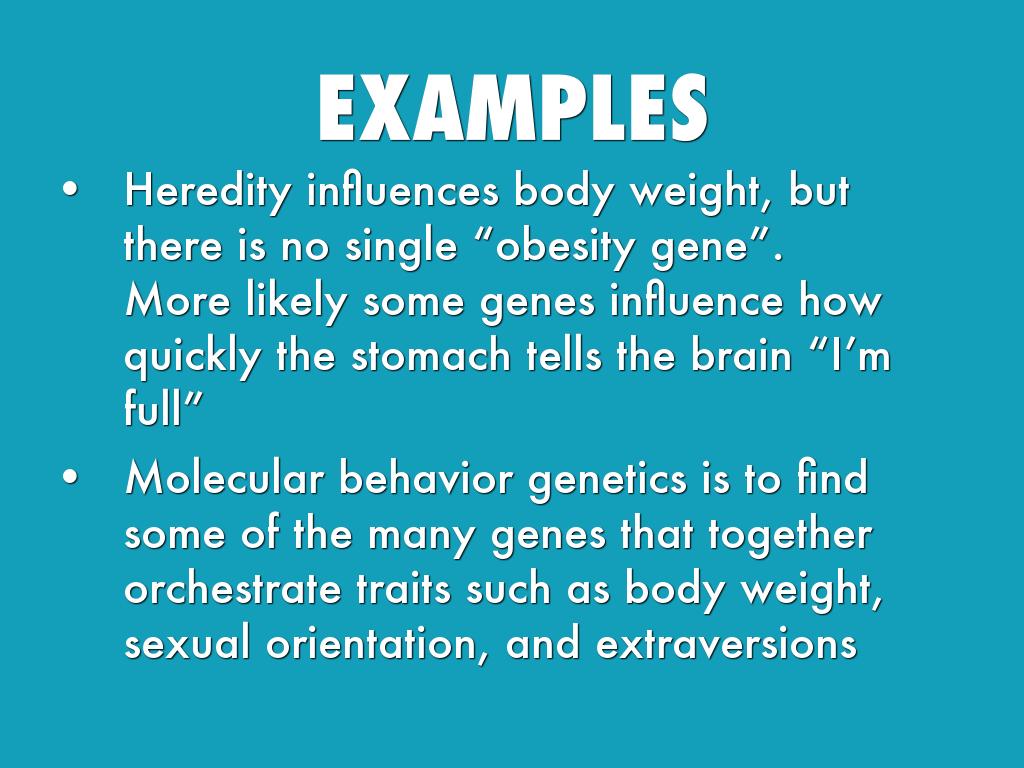 heredity examples