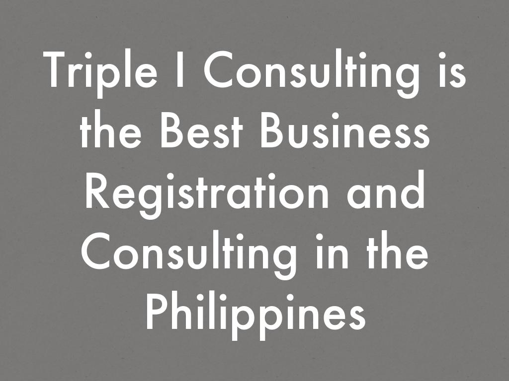 Triple I Consulting is the Best Business Registration and Consulting in the Philippines