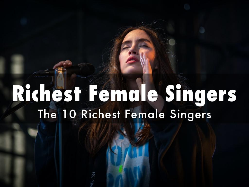 Richest Female Singers