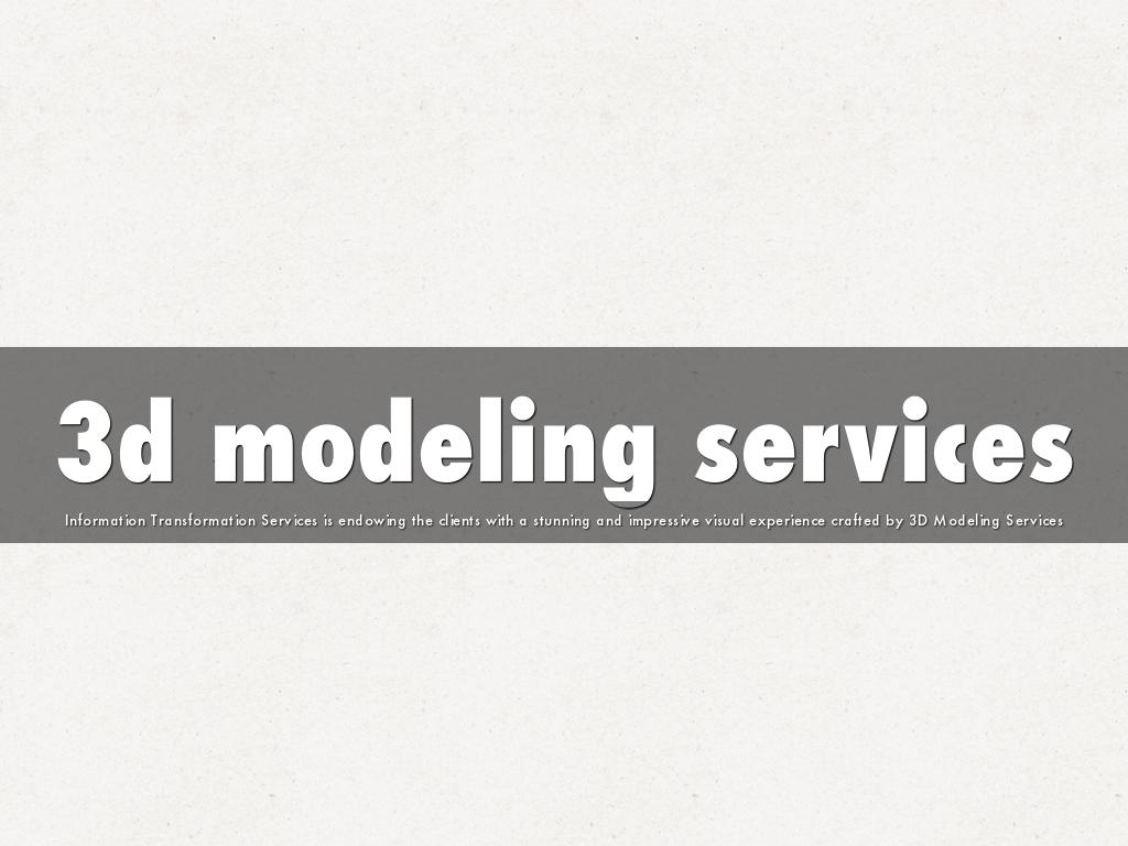 3d modeling services