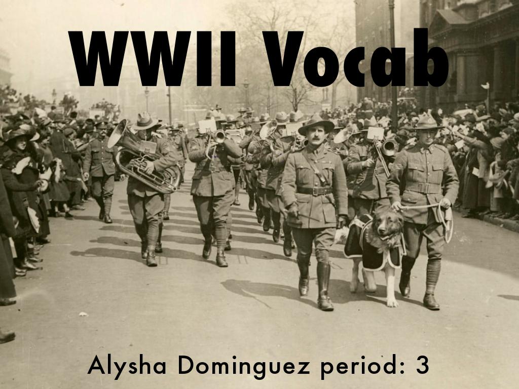 WWII Vocab