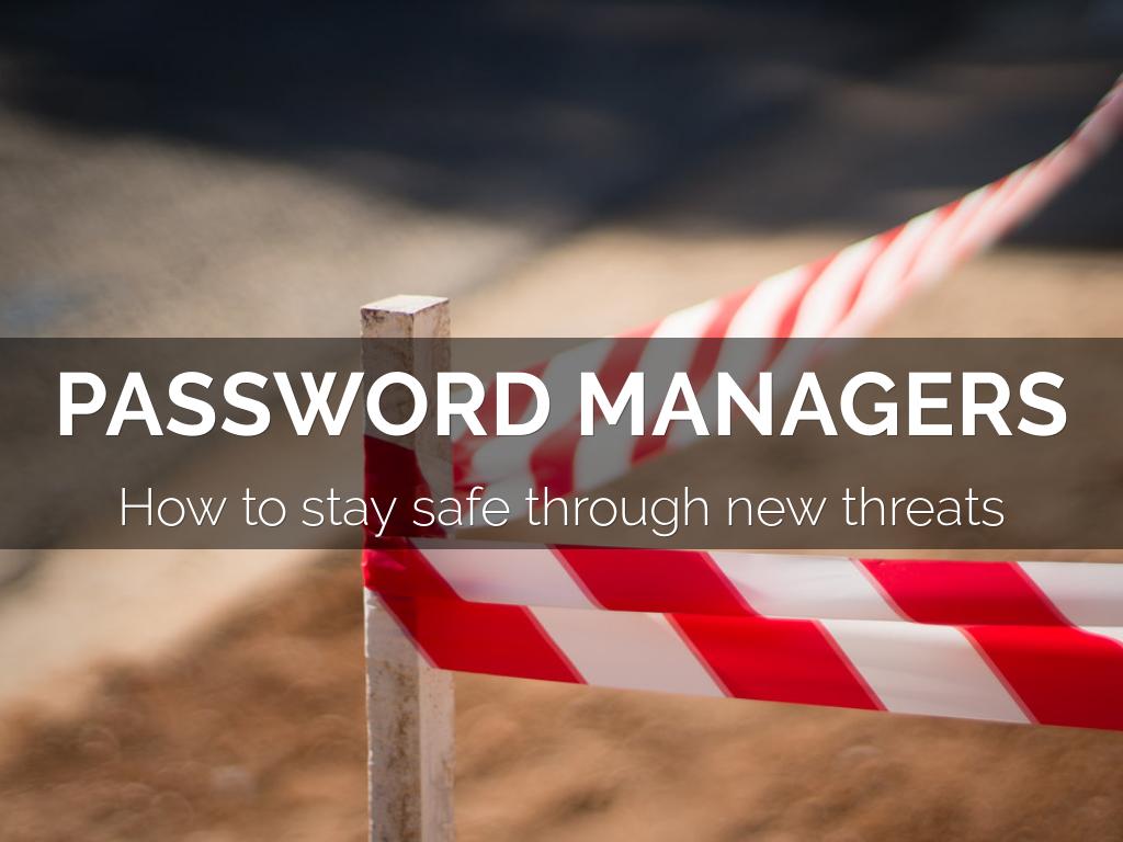 PASSWORD MANAGERS