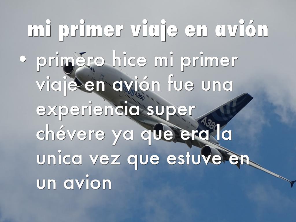 mi primer viaje en avion
