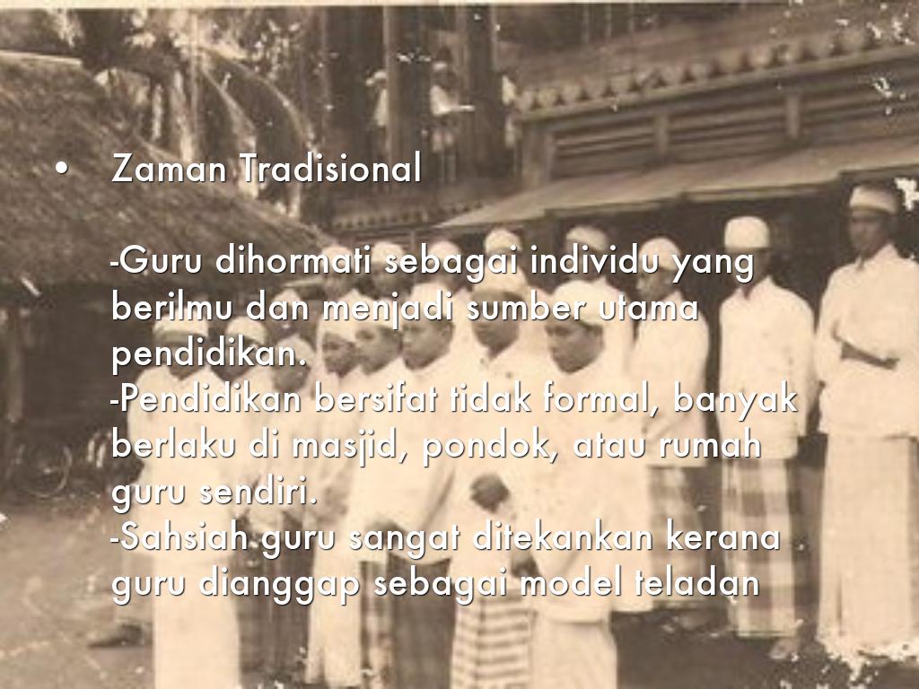 Sahsiah guru dalam sejarah Pendidikan dan falsafah pendidikan