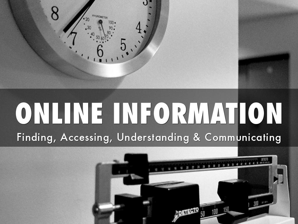 Copia de Online Health Information