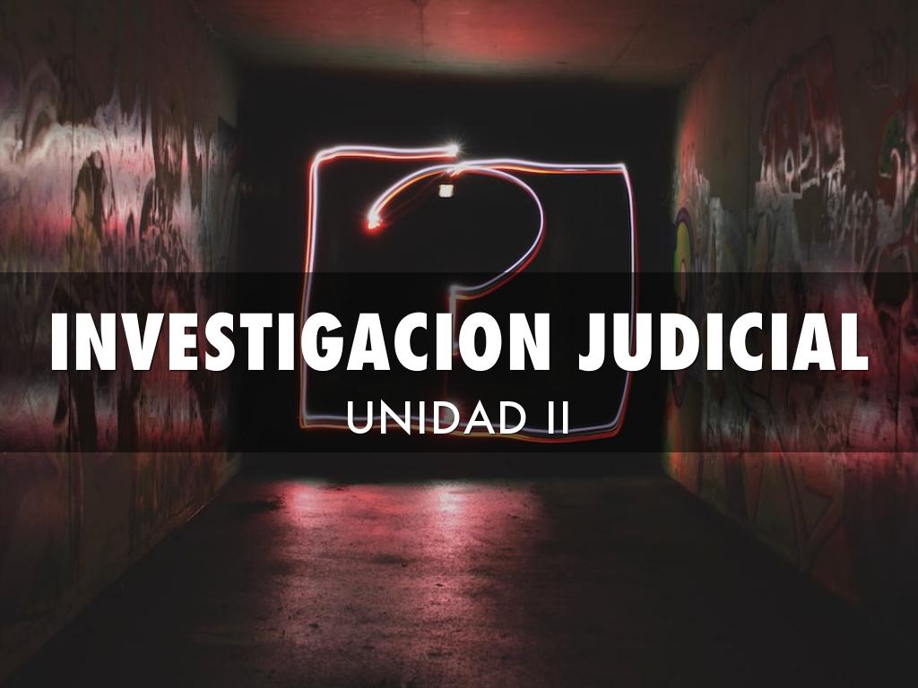 INVESTIGACION JUDICIAL
