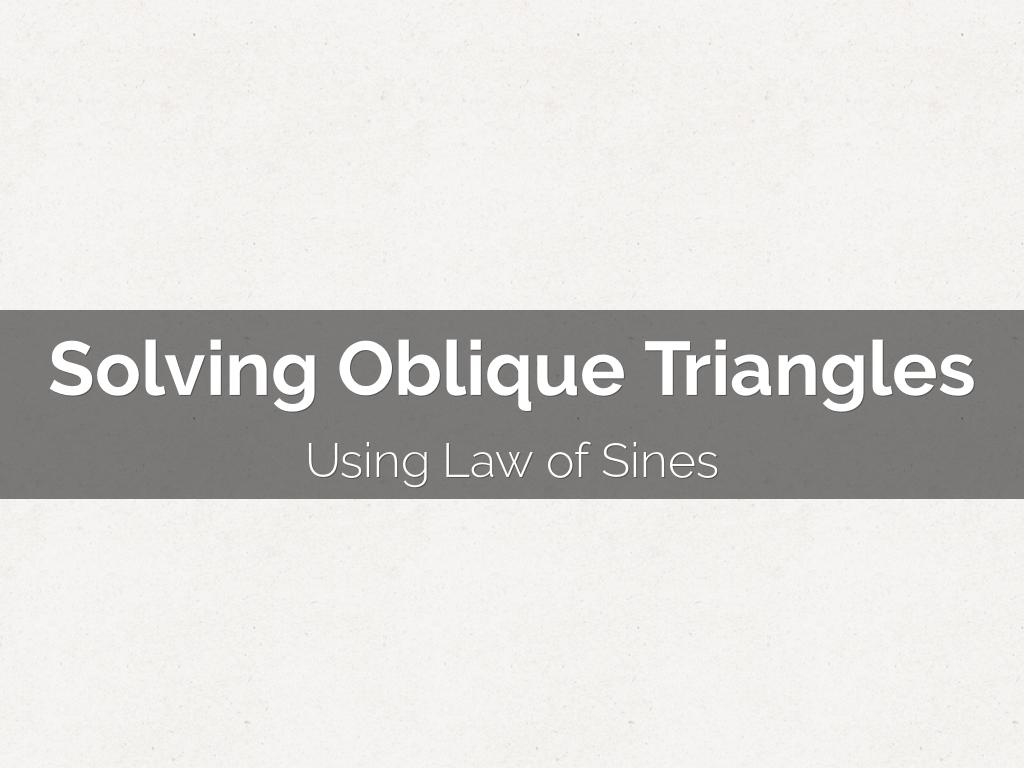 Trigonometric Functions