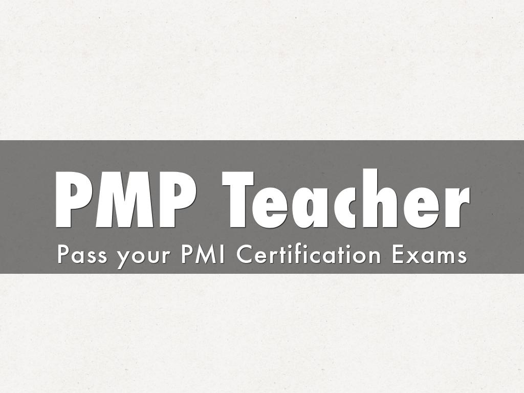PMP Teacher - PMP Exam Dumps and PMI Study Guide Books