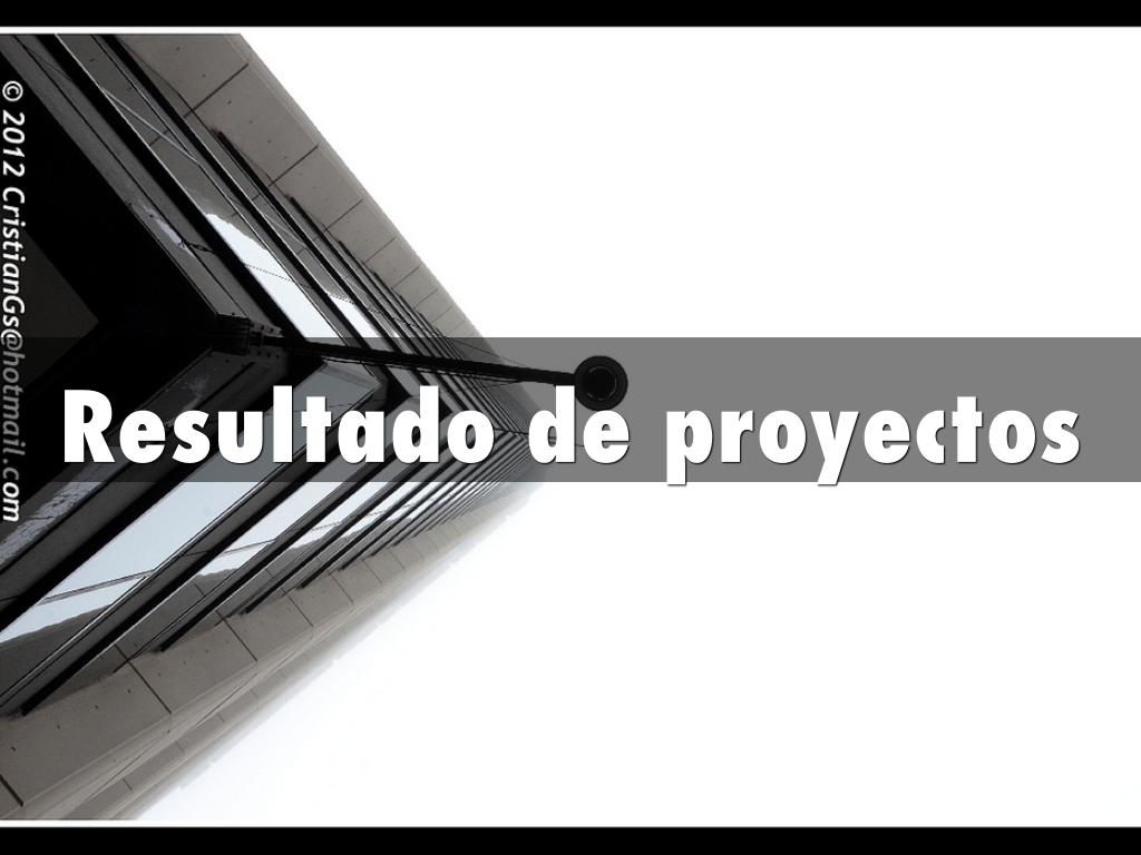 Resultado de proyectos