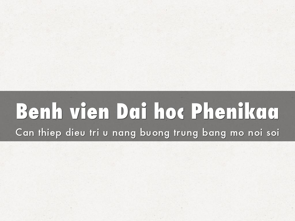 Benh vien Dai hoc Phenikaa