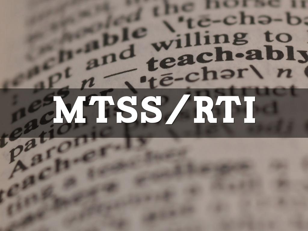 MTSS/RtI