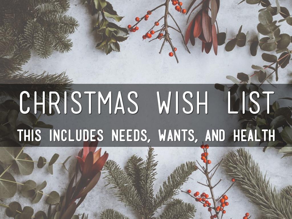 Christmas Wish List
