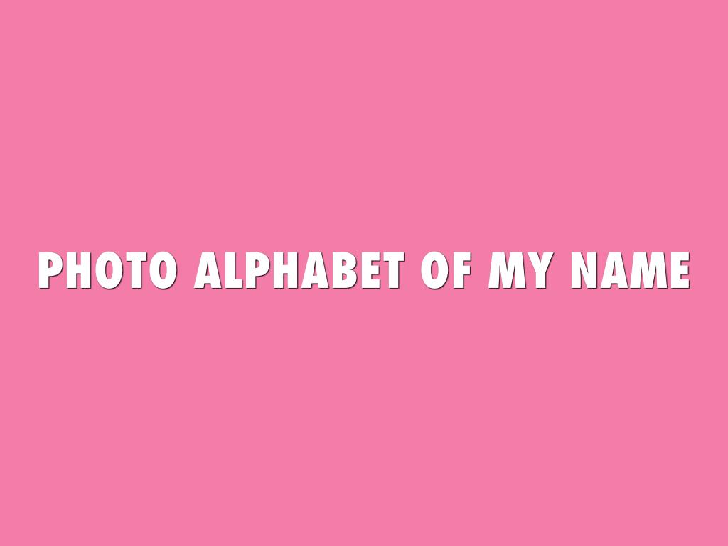 Photo Alphabet