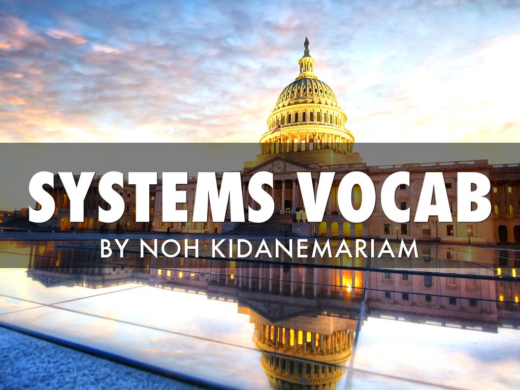 Systems Vocabulary