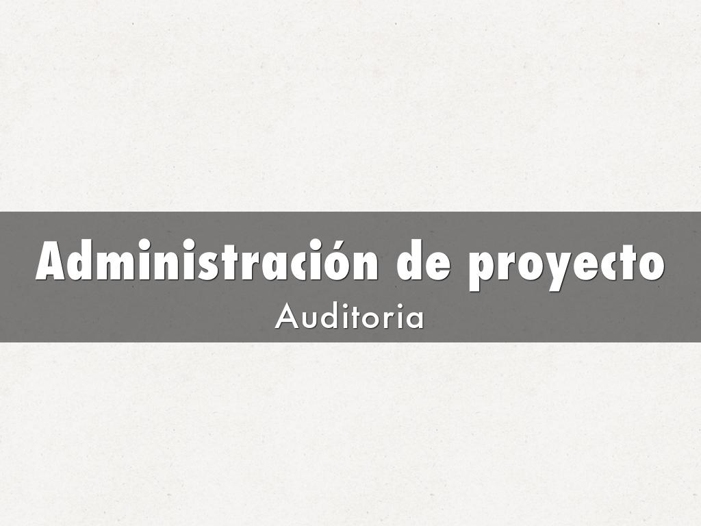Administración de proyecto