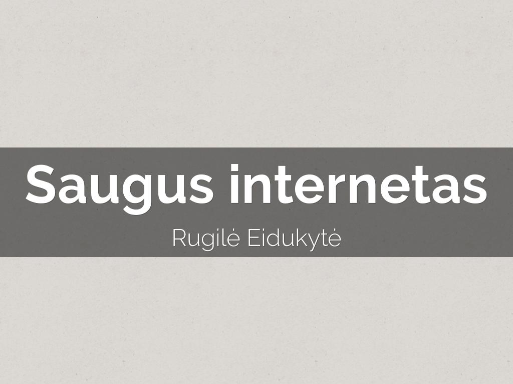 Saugus internetas