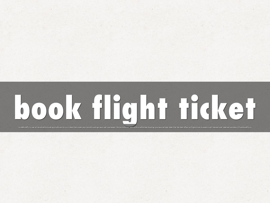 book flight ticket
