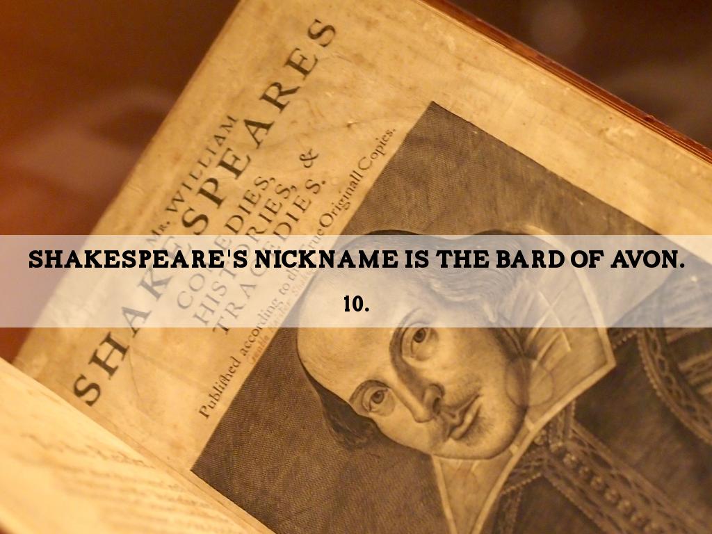 Top Ten Interesting Facts About William Shakespeare