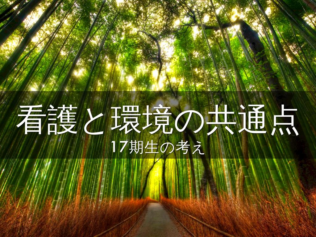 看護と環境の共通点