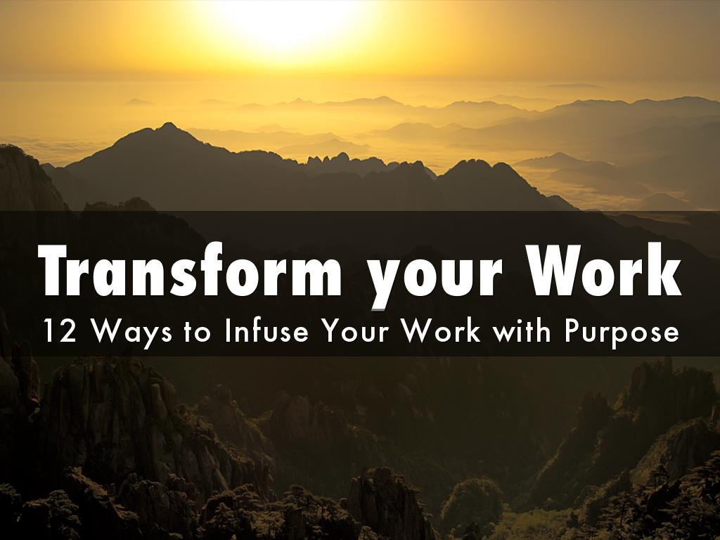Kopie von Transform your Work