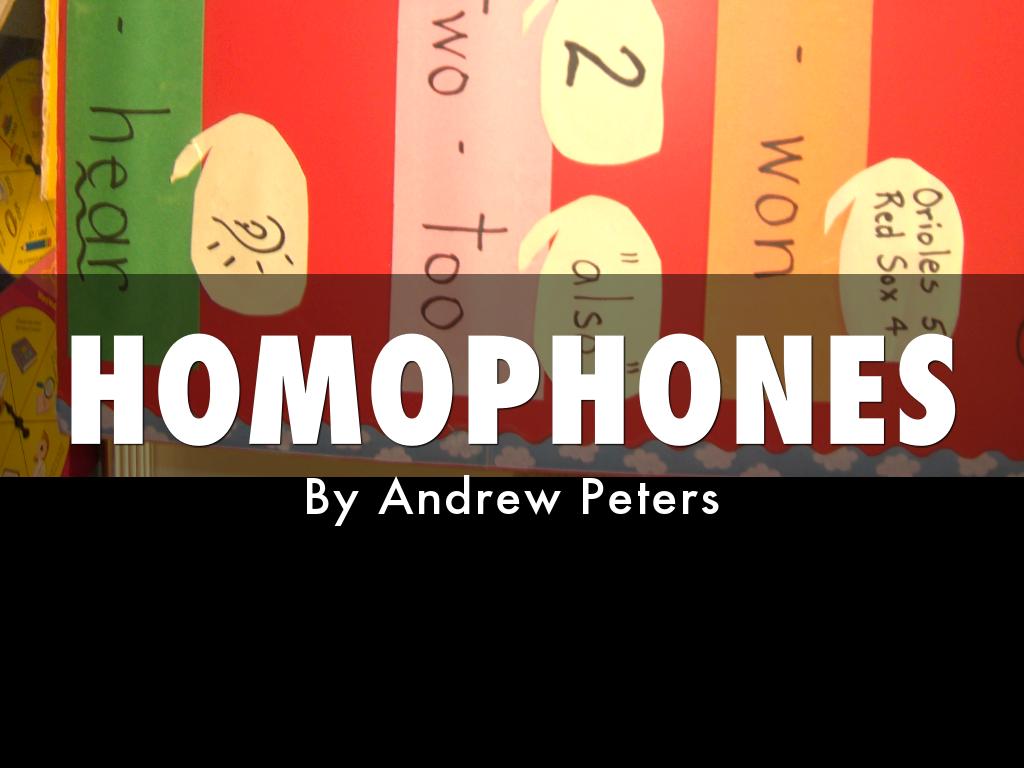 Homophone Presentationð¦