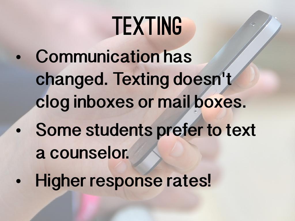 Texting by Hannah Young