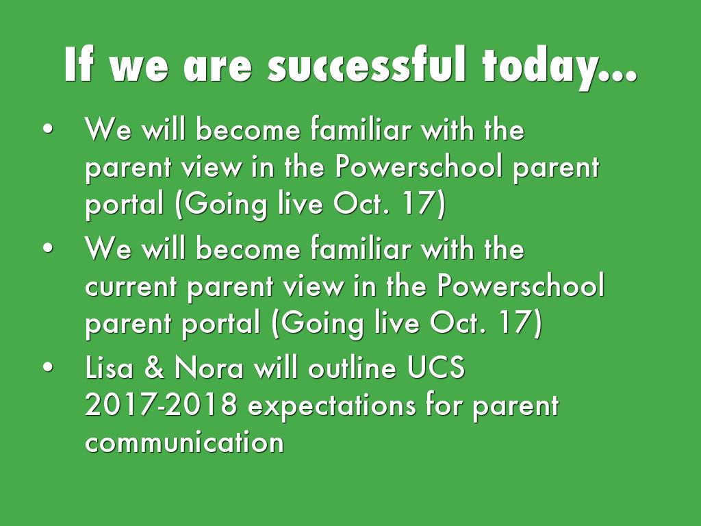 Powerschool Ucs Parent Portal