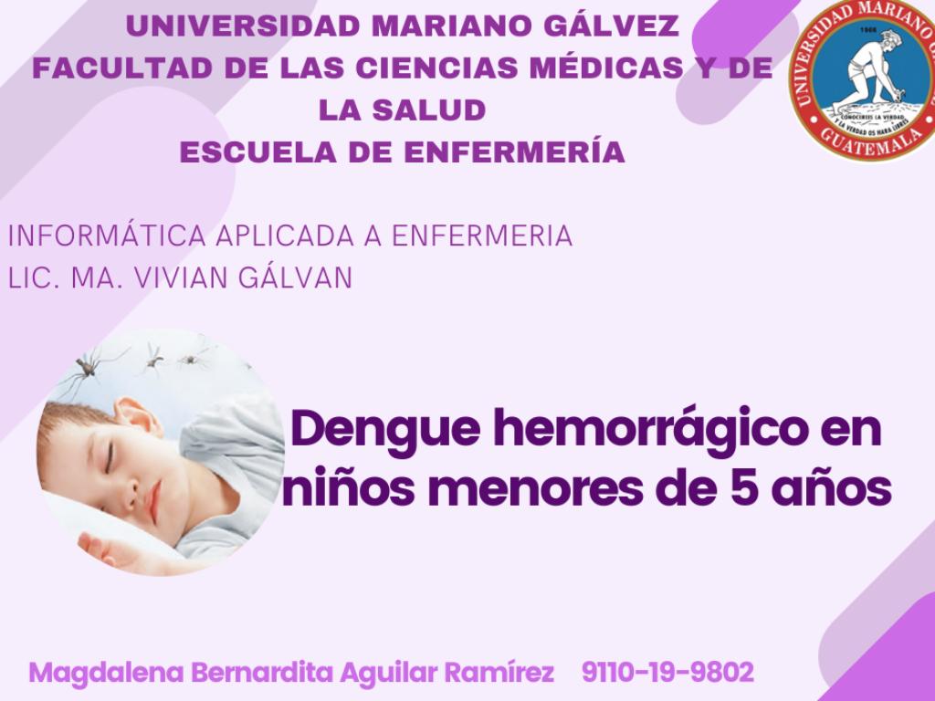 Dengue hemorrágico en niños