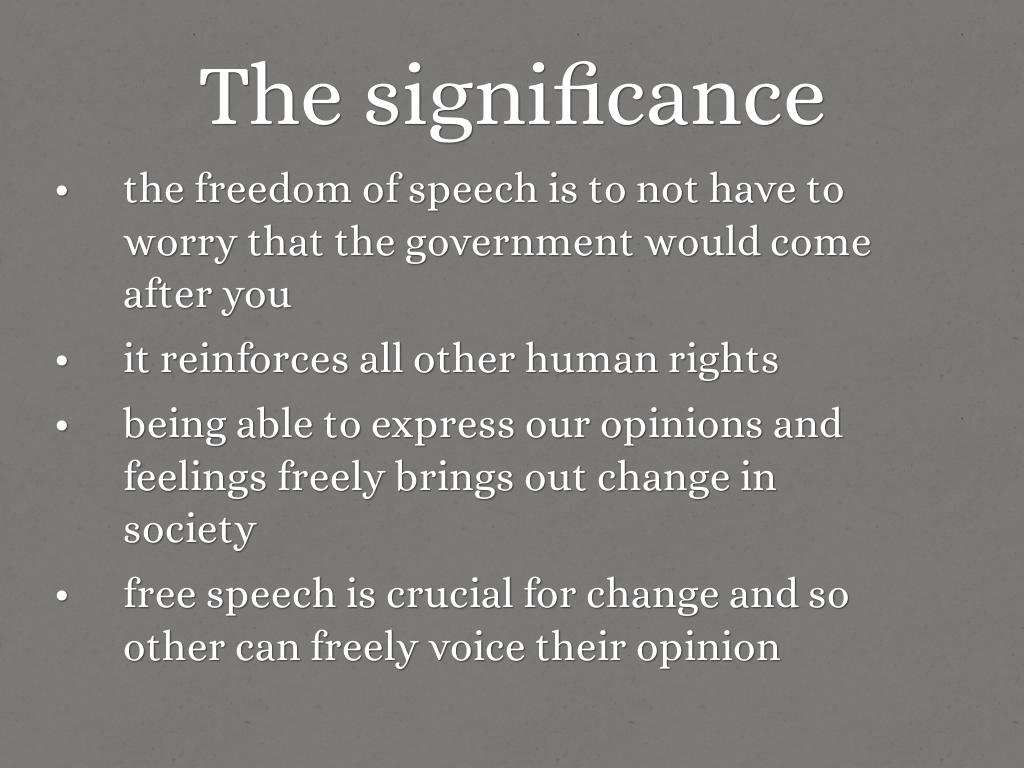 Freedom of Speech by baileyjthoms