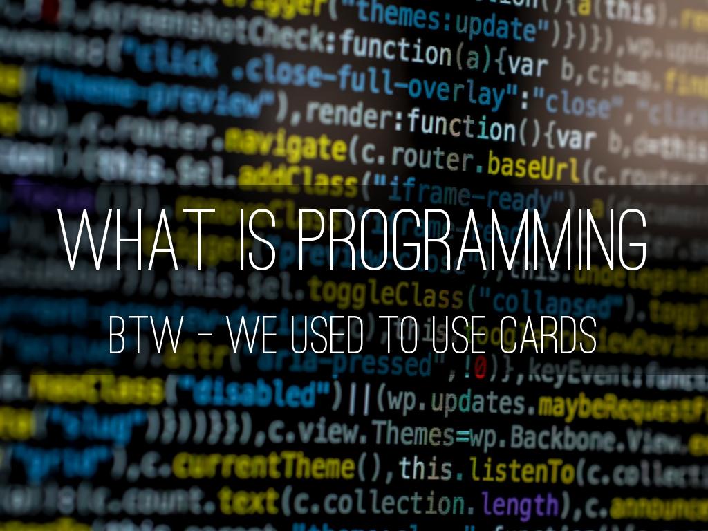 Intro To Programming