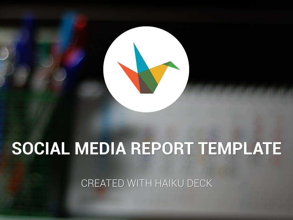 Copiar de Social Media Report Template