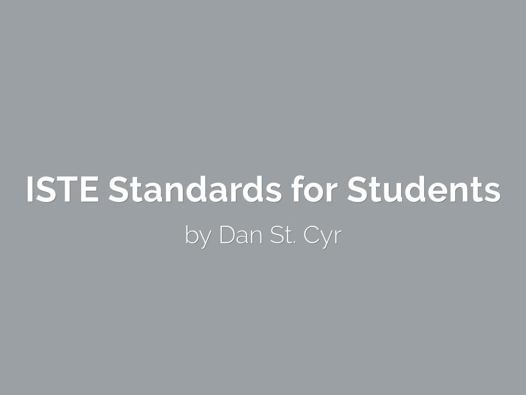 ISTE Standards for Students