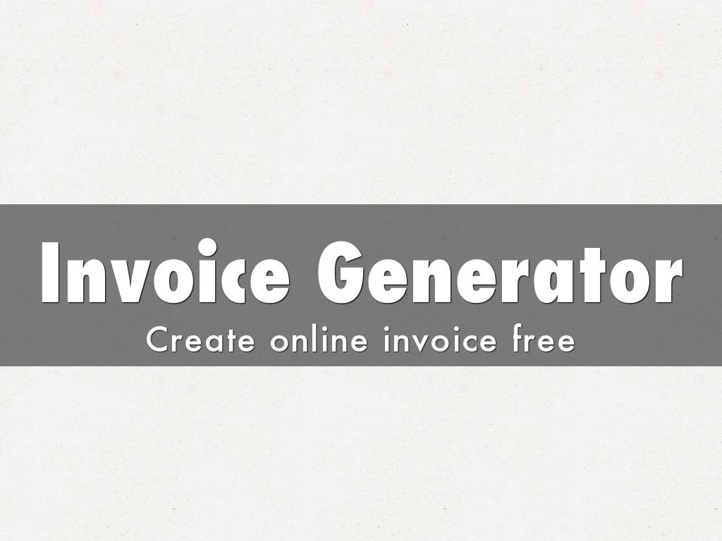 Invoice Generator