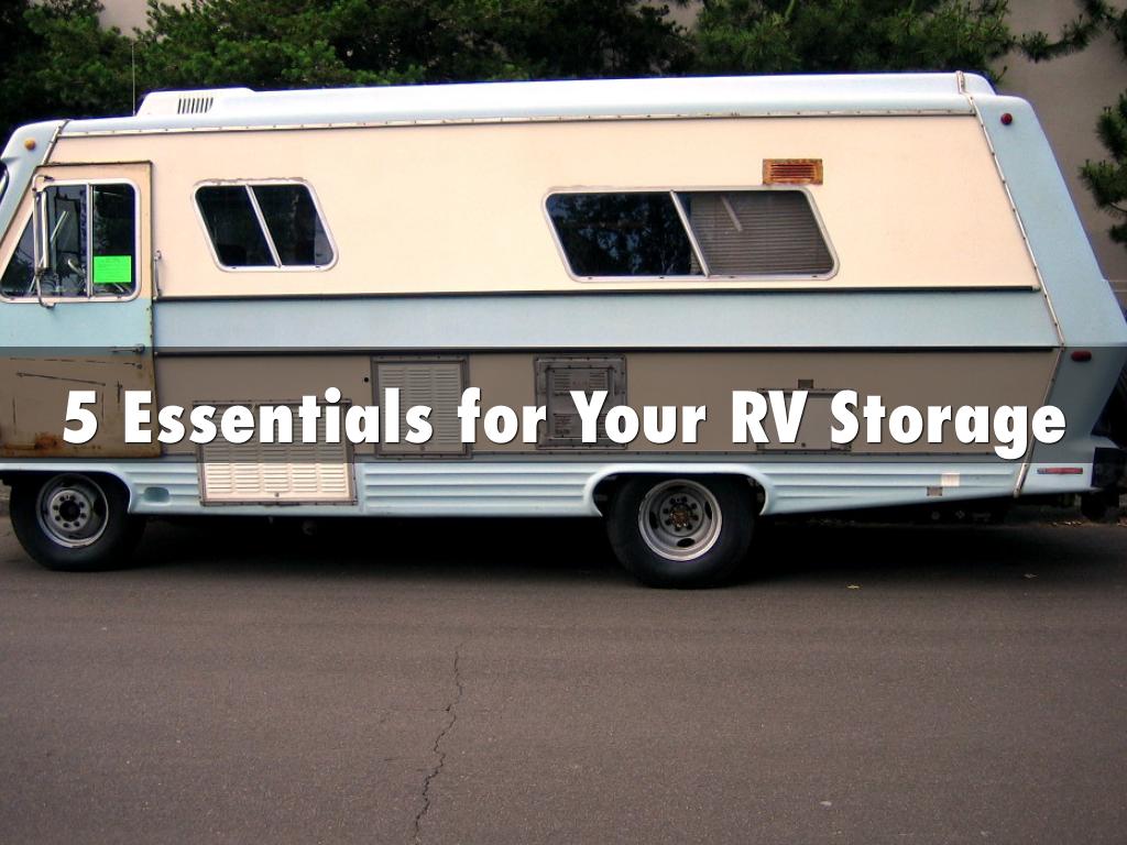 5 Essentials for Your RV Storage