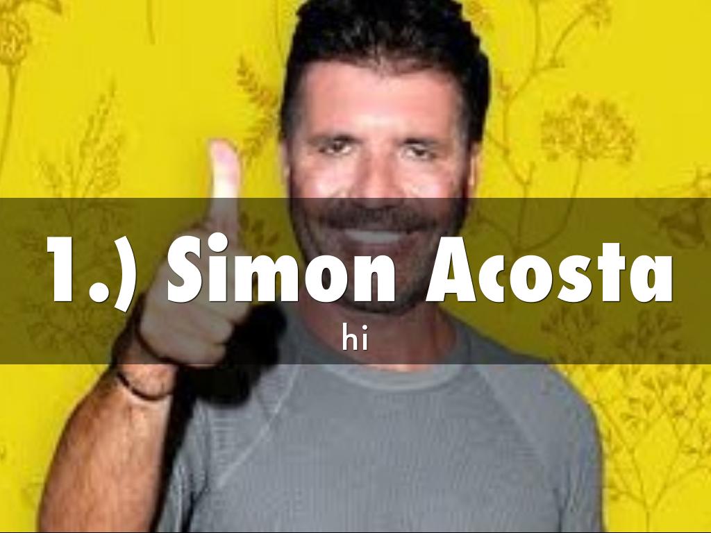 1.) Simon Acosta
