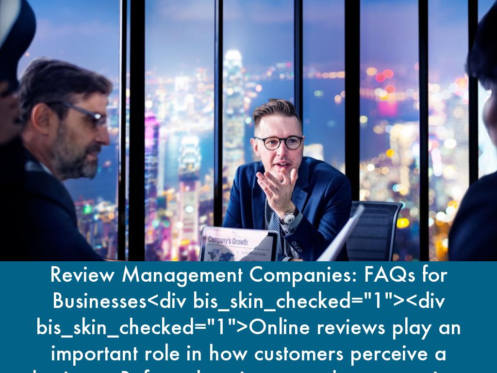 Review Management Companies: FAQs for Businesses