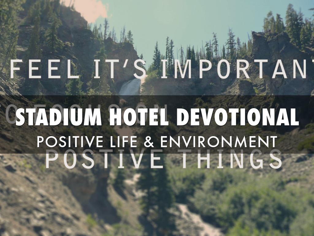 STADIUM HOTEL DEVOTIONAL