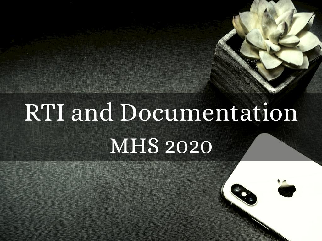 RtI and Documentation