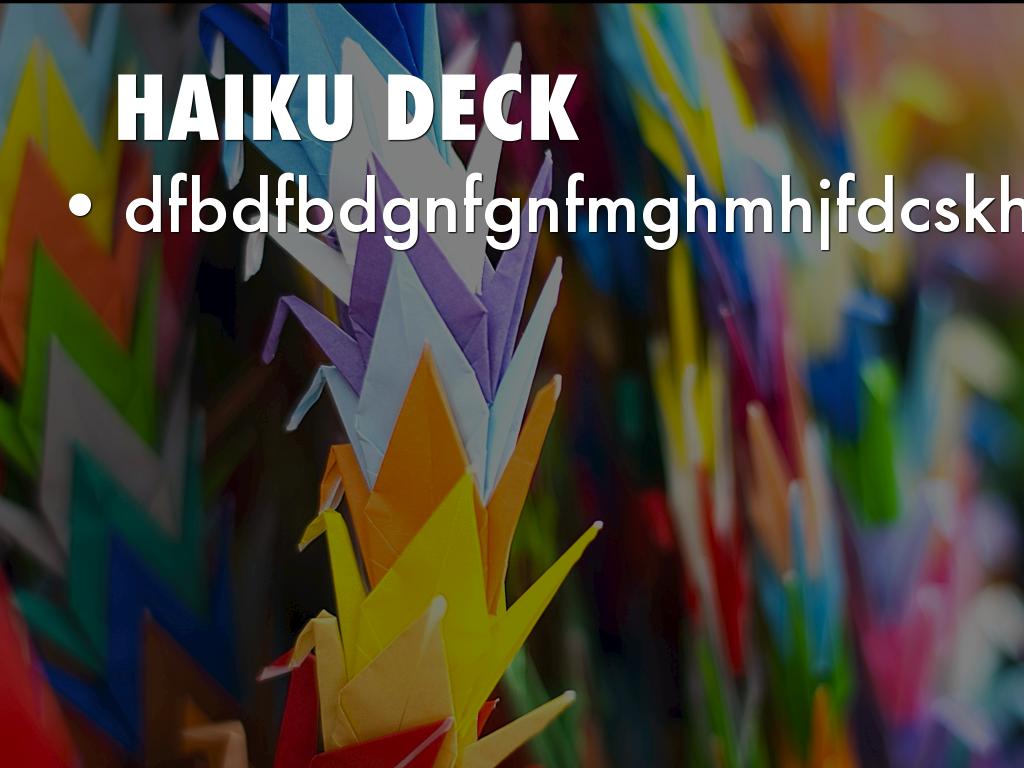 O que Ã© o Haiku Deck?