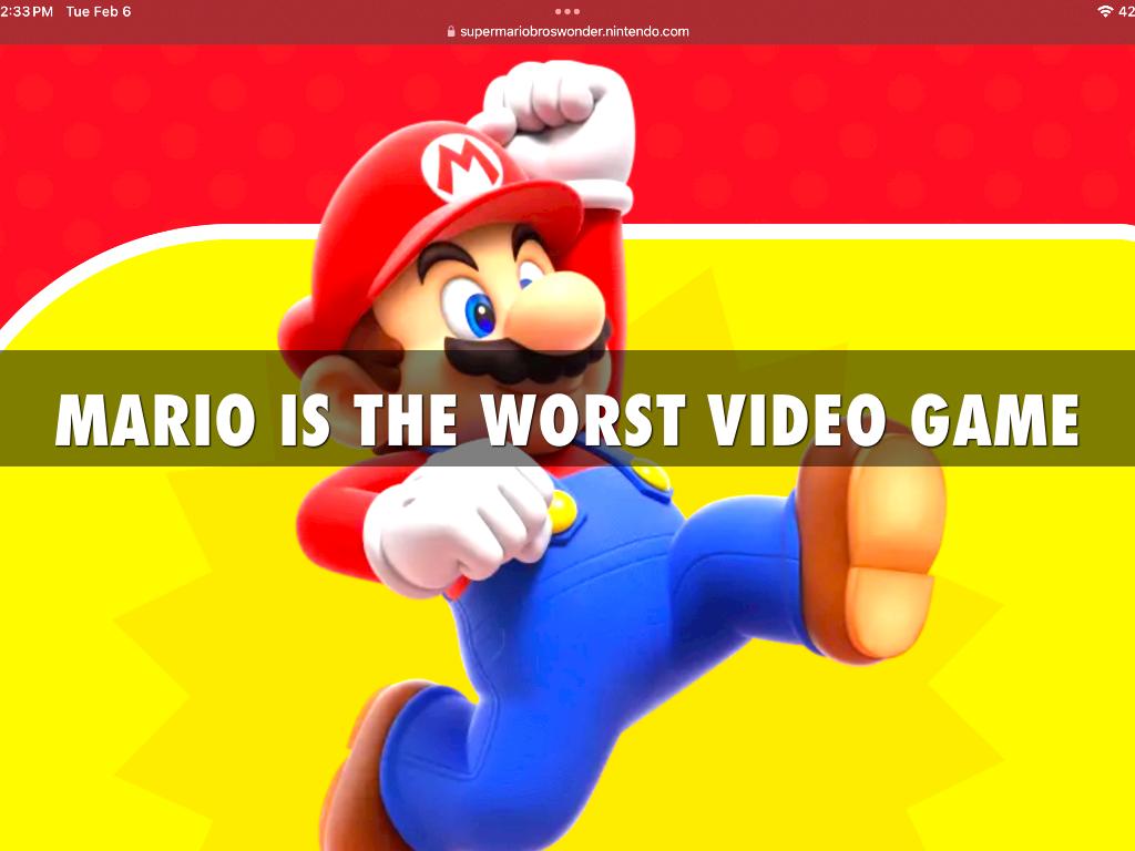 Mario Is The Worst Video Game