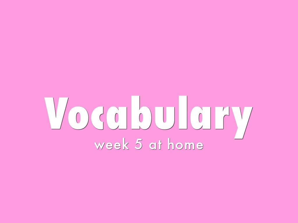 Vocabulary