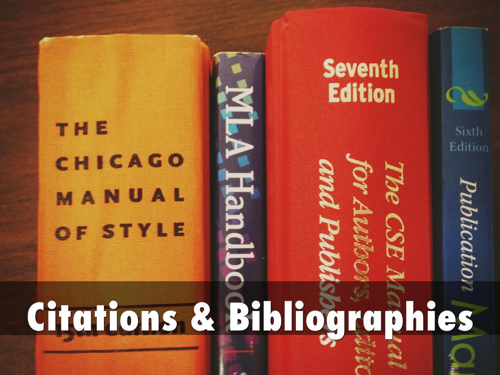 Citations & Bibliographies