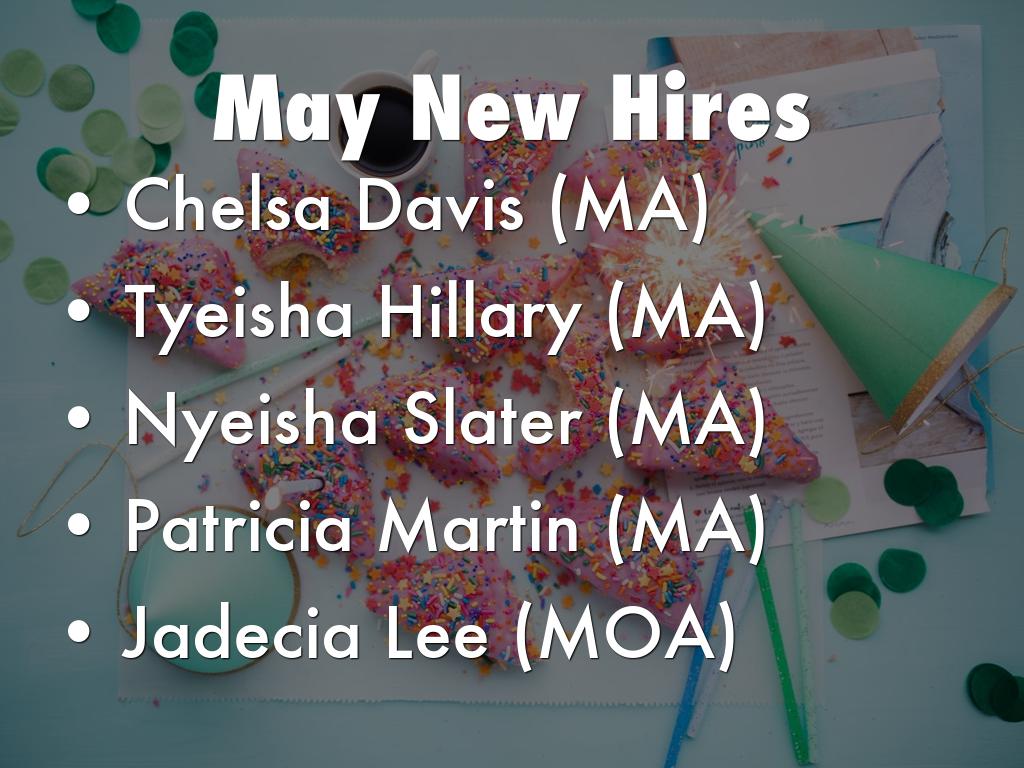May New Hires