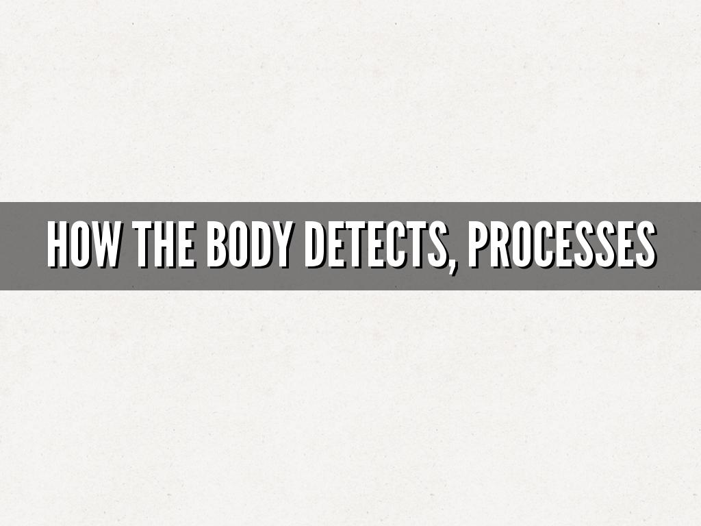 how the body detects, processes