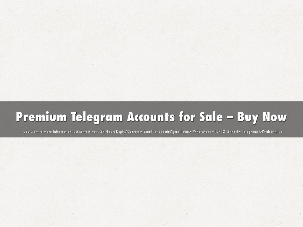 Premium Telegram Accounts for Sale – Buy Now