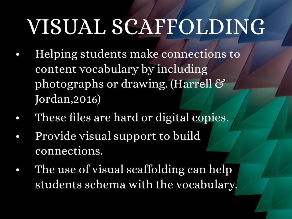 Visual Scaffolding, One Note aand ELL students by